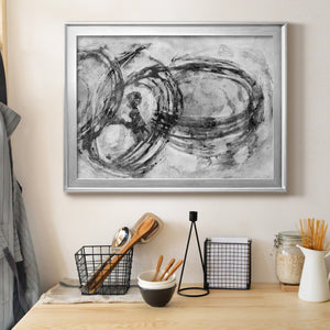 Infinity Rings II - Modern Framed Canvas Print