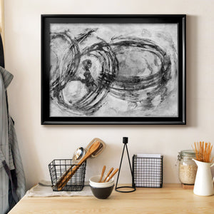 Infinity Rings II - Modern Framed Canvas Print