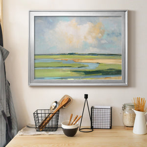 Pastel Horizon II - Modern Framed Canvas Print