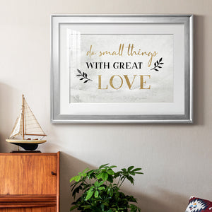 Small Things Gold - Modern Framed Art Print