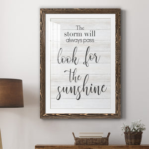 Look for the Sunshine - Premium Framed Print - Distressed Barnwood Frame - Ready to Hang