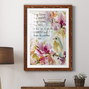 He Watches Me - Barnwood Framed Art Print