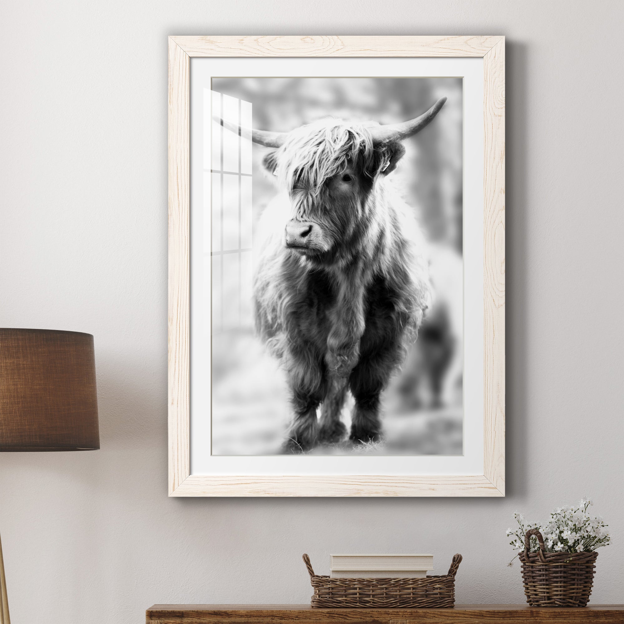 Yorkshire Highland - Premium Framed Print - Distressed Barnwood Frame - Ready to Hang