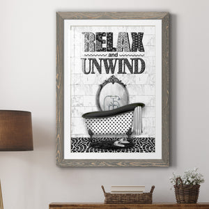 Relax and Unwind - Barnwood Framed Art Print