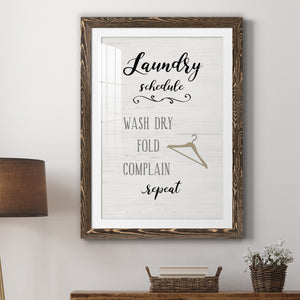 Laundry Complain - Premium Framed Print - Distressed Barnwood Frame - Ready to Hang