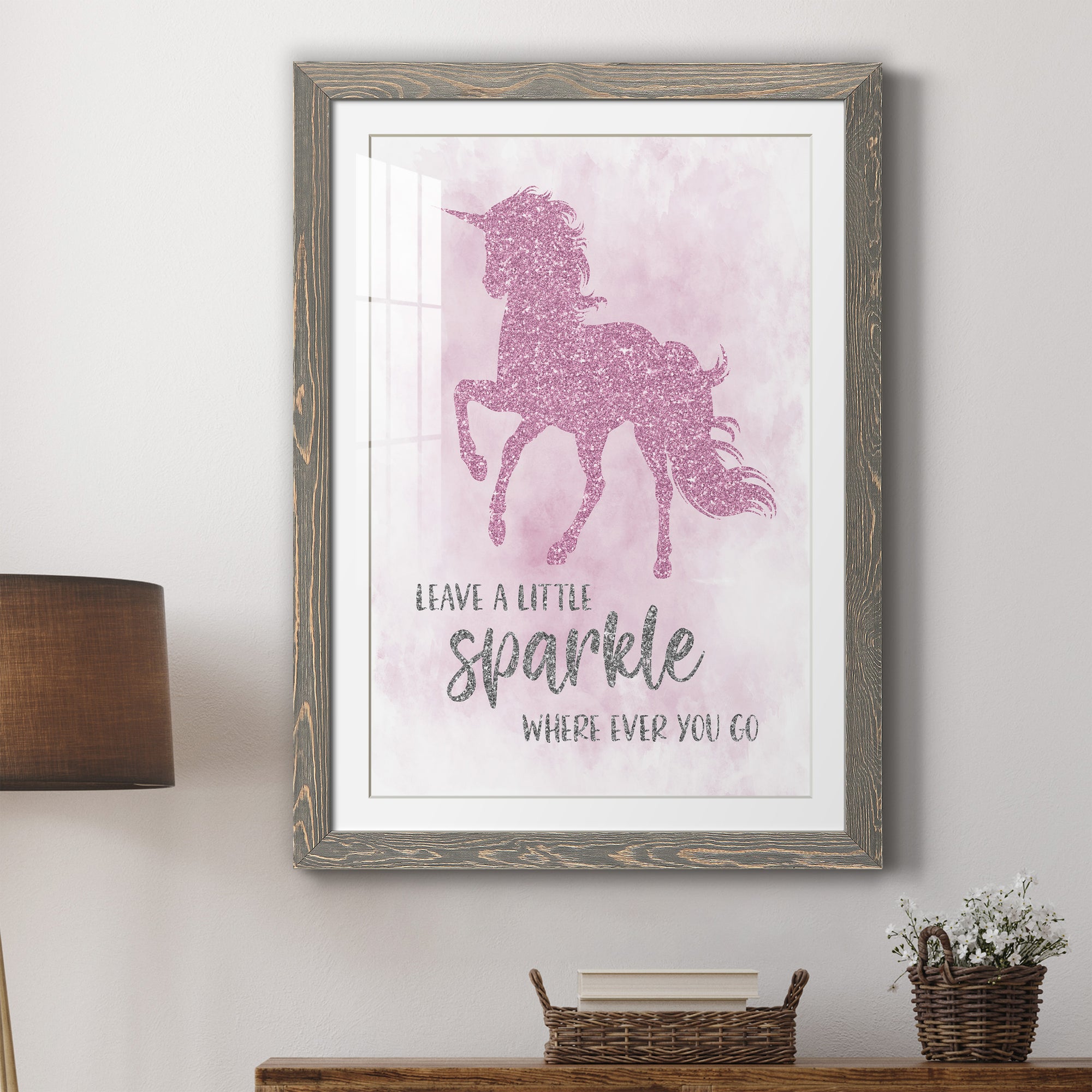 Sparkle - Barnwood Framed Art Print