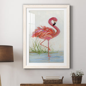 Flamingo I - Barnwood Framed Art Print