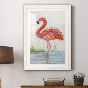Flamingo II - Barnwood Framed Art Print