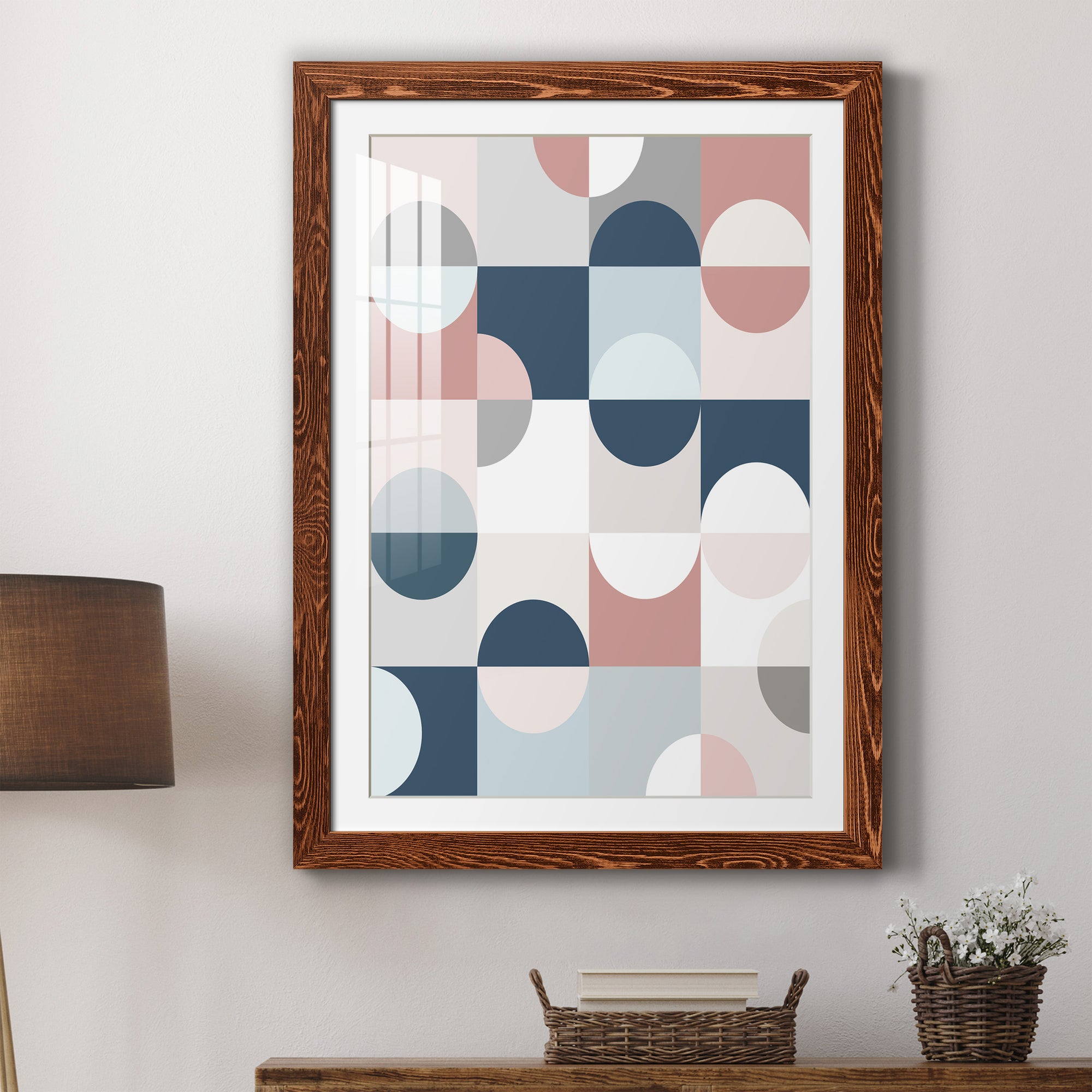 Modern Reflection - Barnwood Framed Art Print