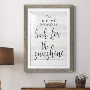 Look for the Sunshine - Premium Framed Print - Distressed Barnwood Frame - Ready to Hang