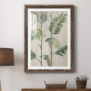 Modern Fronds I - Barnwood Framed Art Print