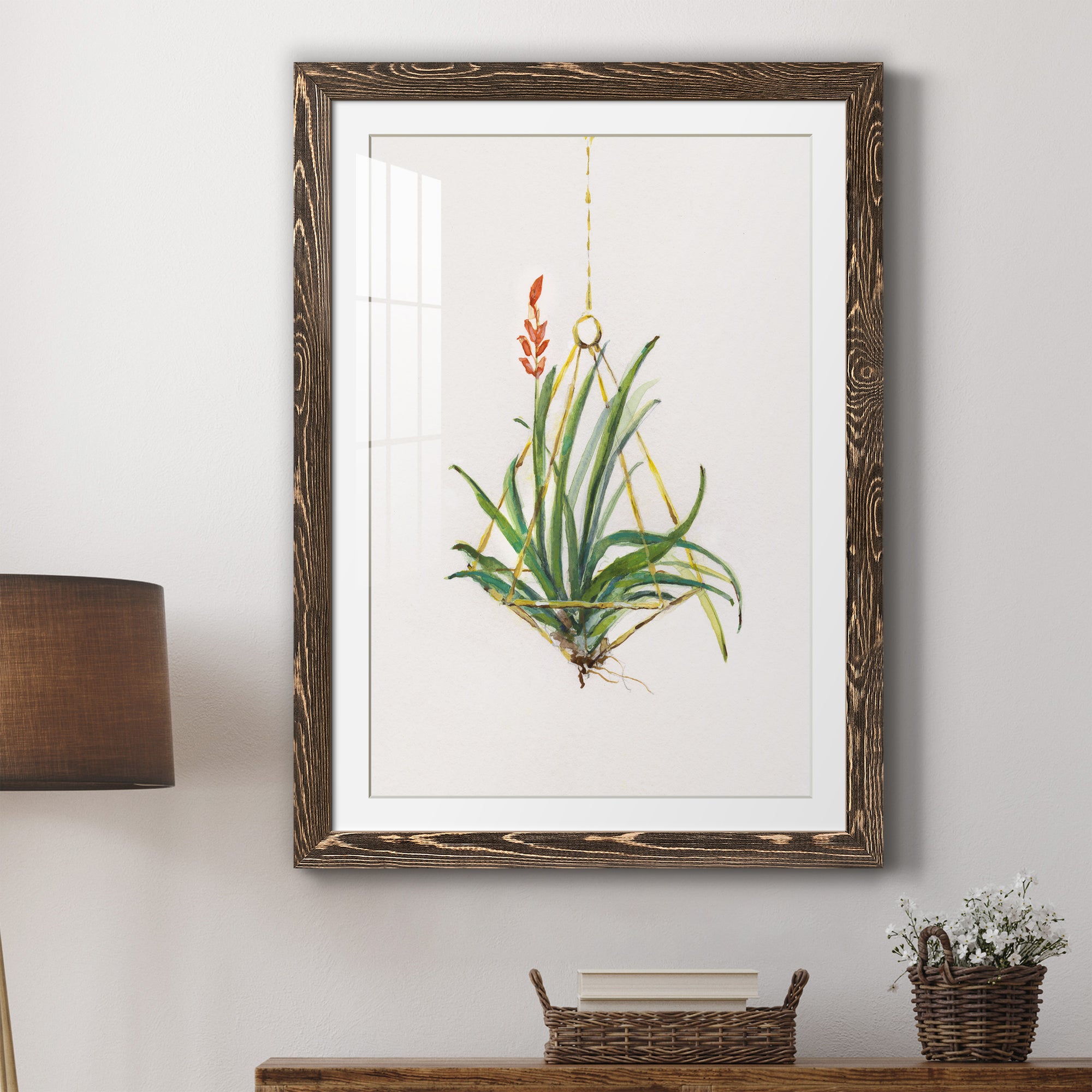 Gardenaire I - Barnwood Framed Art Print