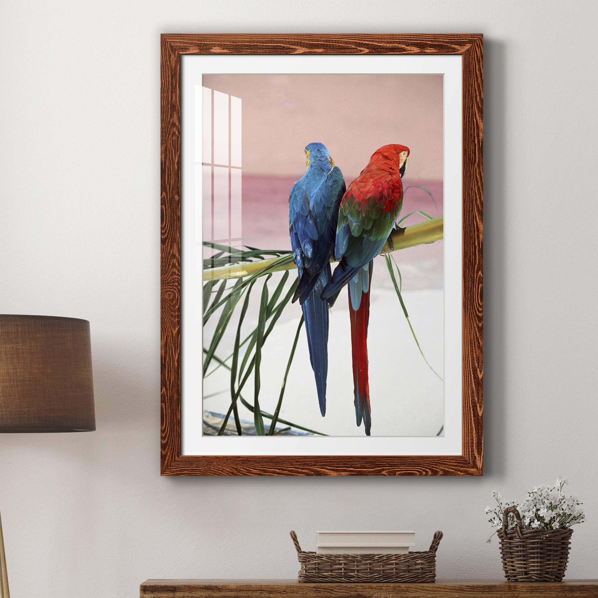 Palm Parrots - Barnwood
