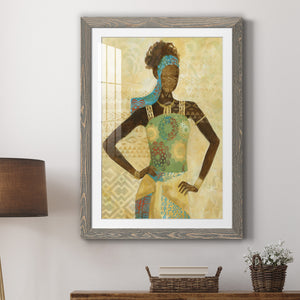 Tribal Vision I - Barnwood Framed Art Print