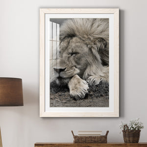 Sleepy Afternoon in Masai Mara - Barnwood Framed Art Print
