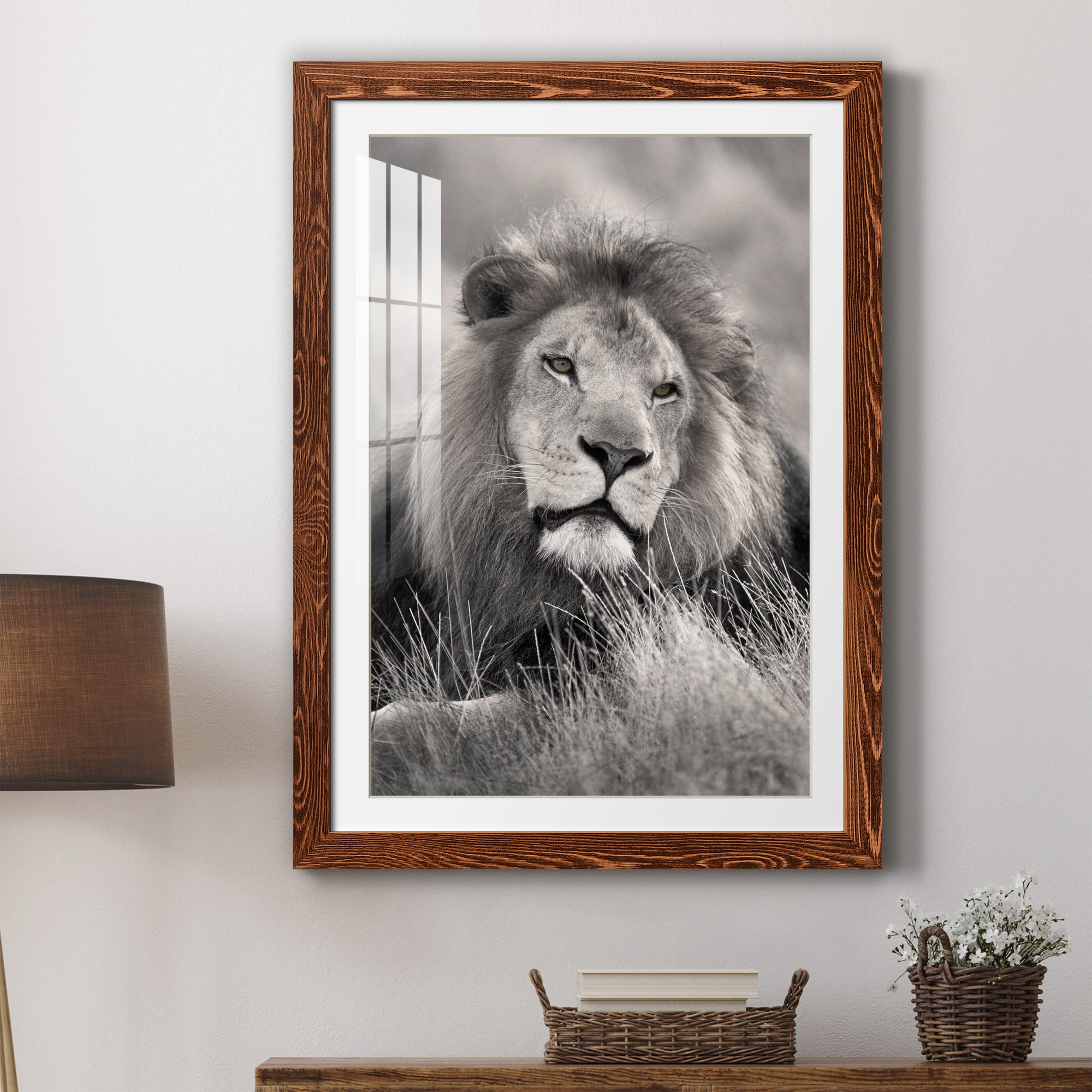 Pride of the Pride - Barnwood Framed Art Print