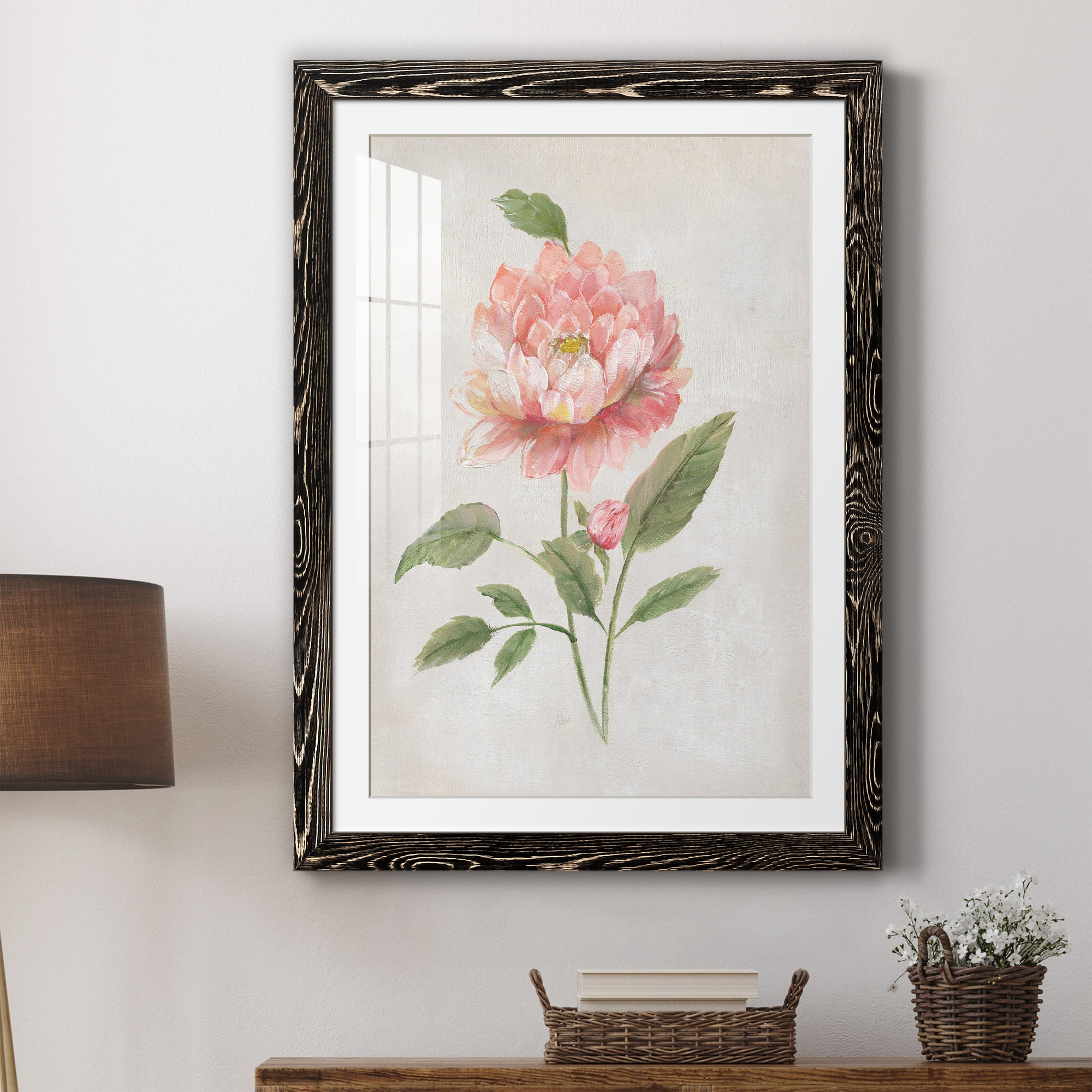 Grandiflora III - Barnwood Framed Art Print
