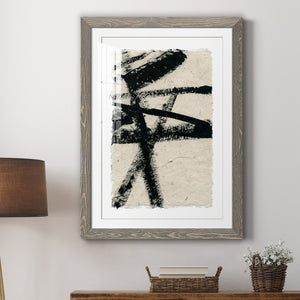 Lines Crossed III - Premium Framed Print - Distressed Barnwood Frame - Ready to Hang
