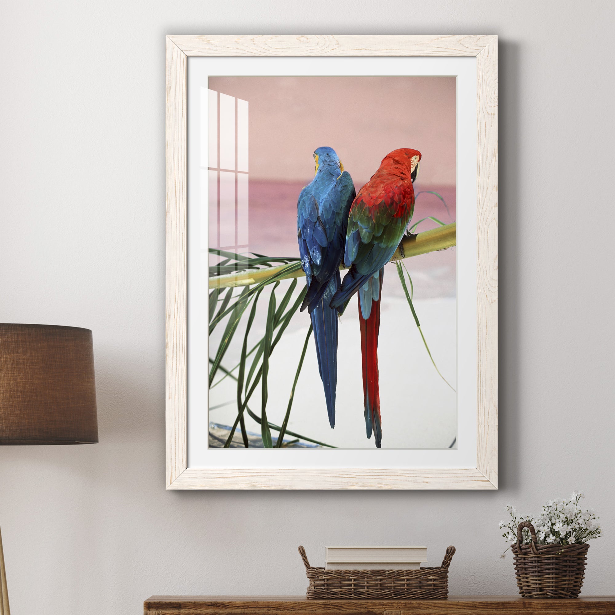Palm Parrots - Barnwood