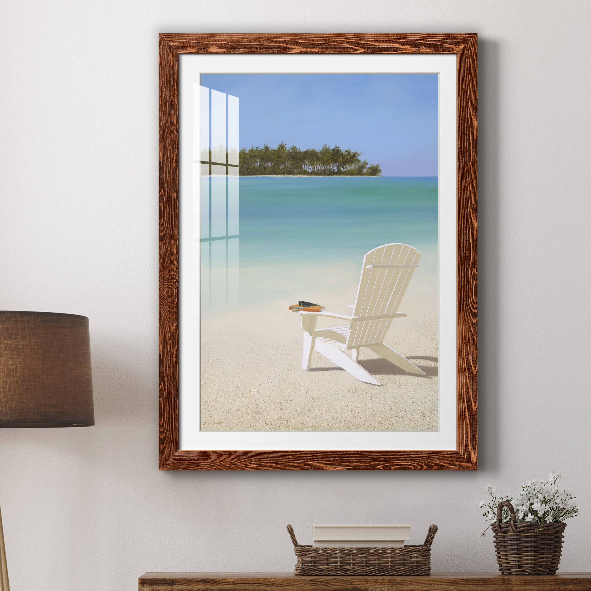 Beachfront Property - Premium Framed Print - Distressed Barnwood Frame - Ready to Hang
