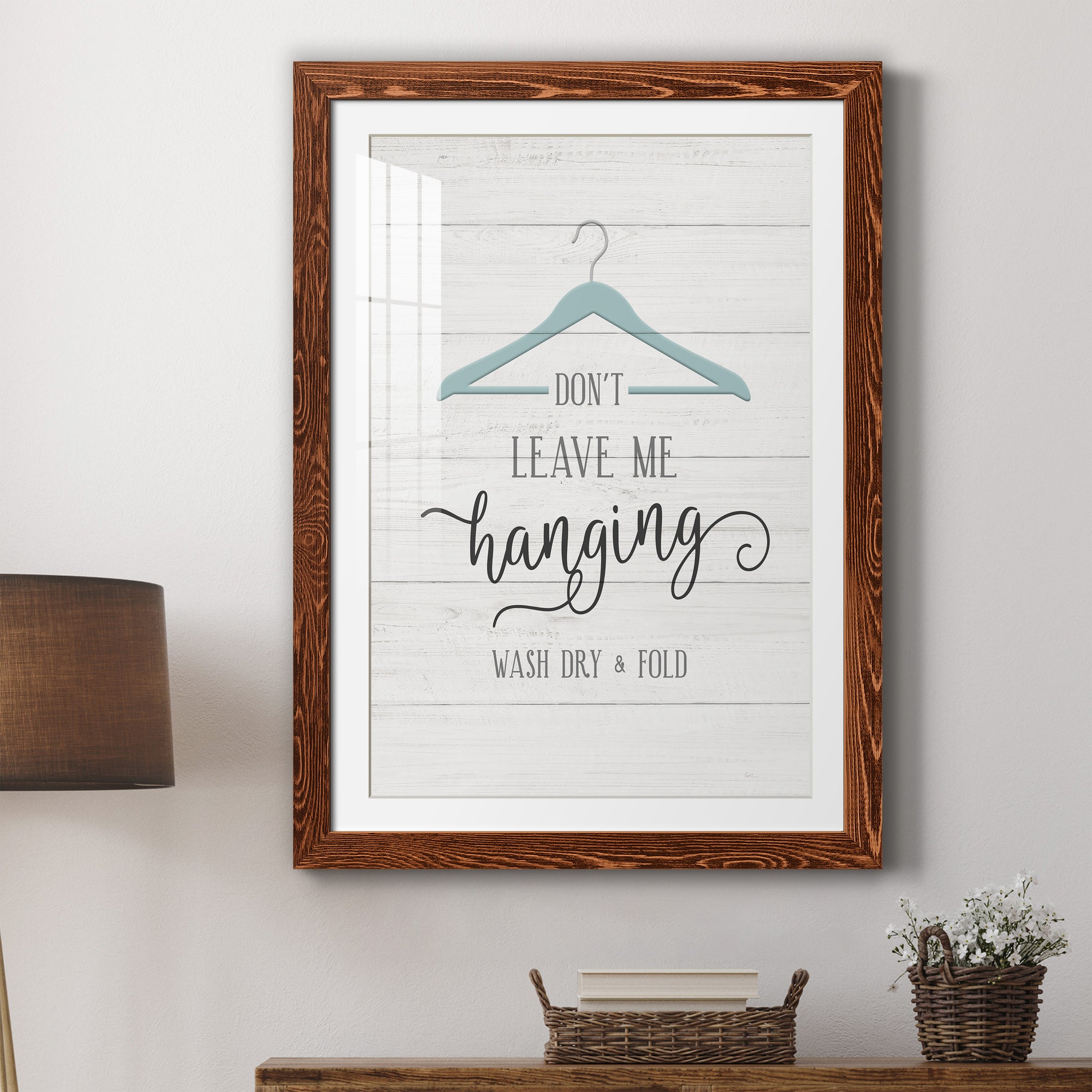 Don't Leave - Premium Framed Print - Distressed Barnwood Frame - Ready to Hang