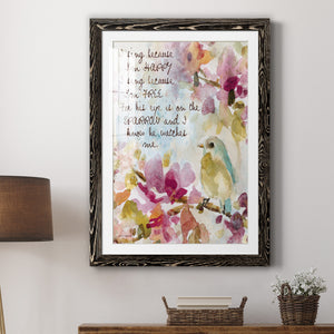 He Watches Me - Barnwood Framed Art Print
