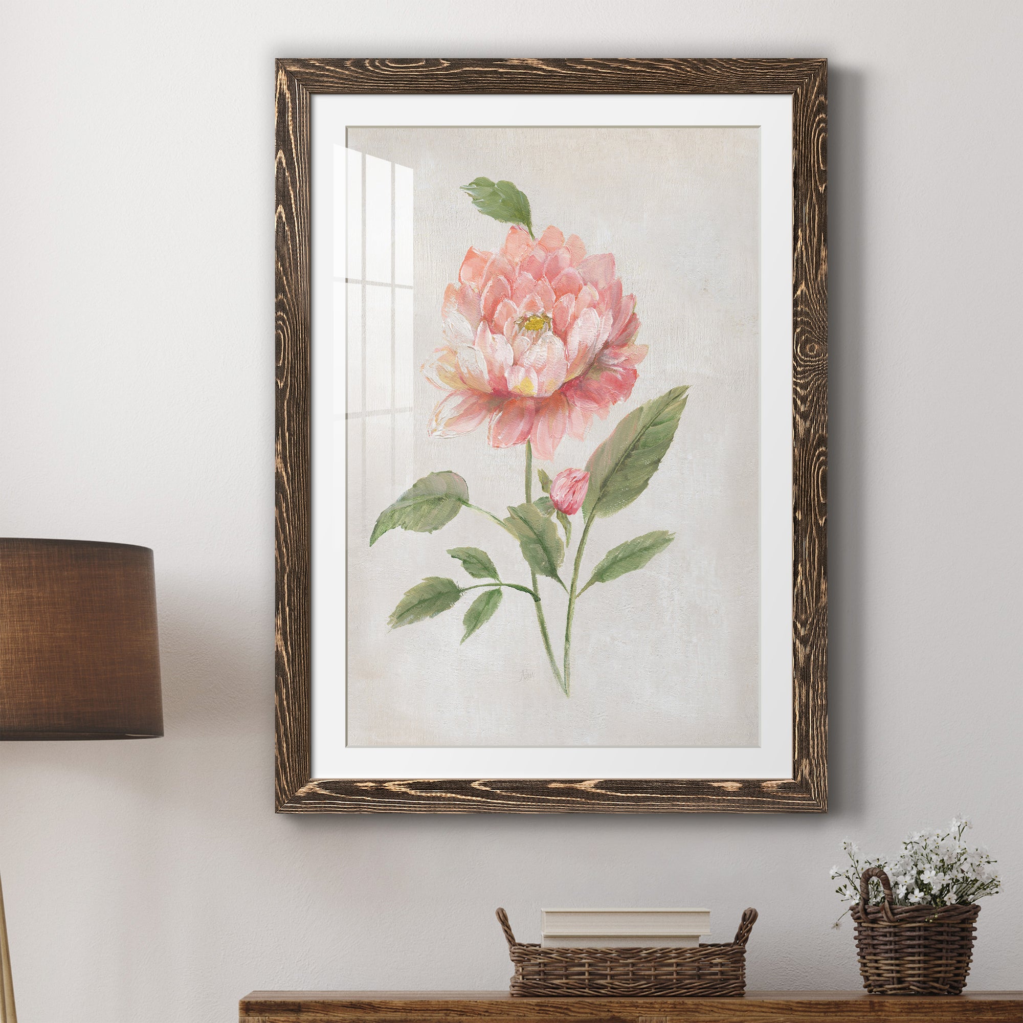 Grandiflora III - Barnwood Framed Art Print