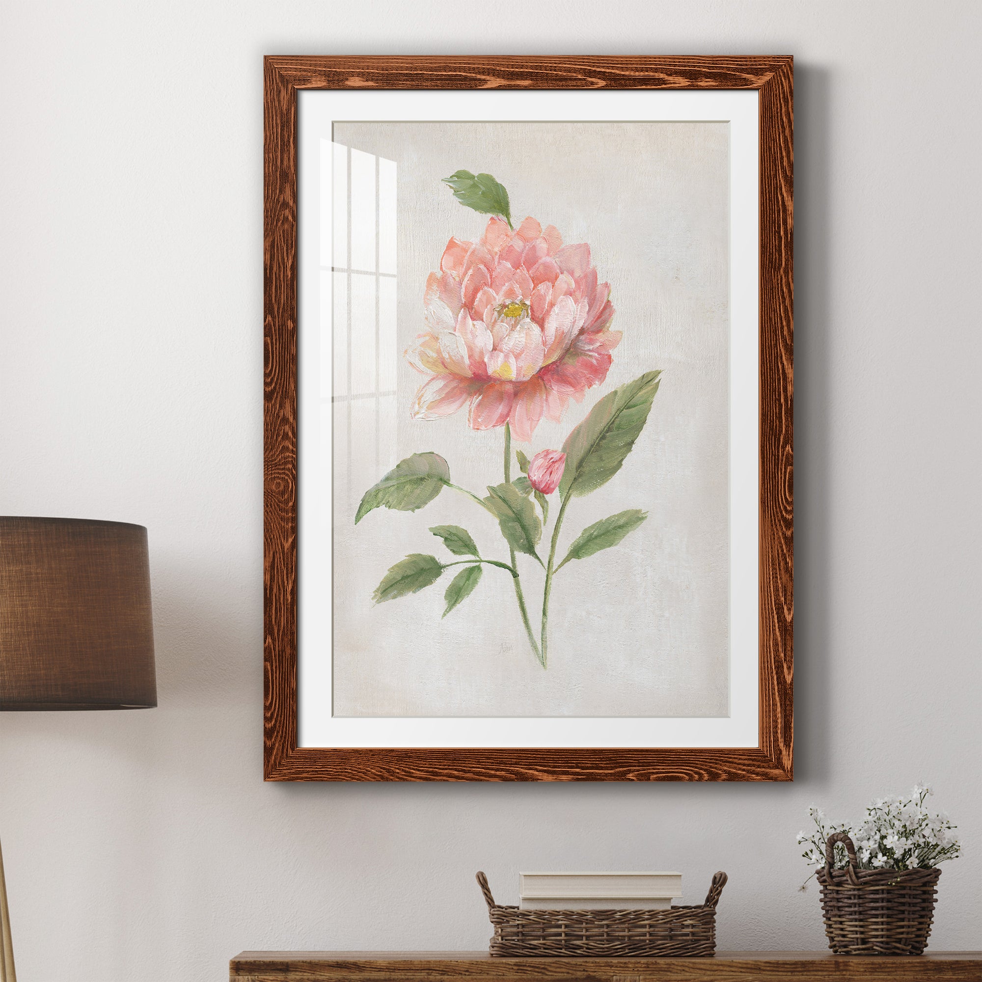 Grandiflora III - Barnwood Framed Art Print