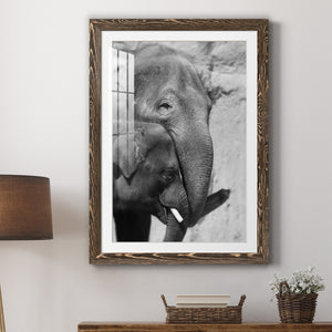 Tender Moment - Barnwood Framed Art Print