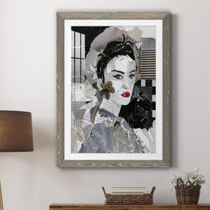 Runway Pause - Barnwood Framed Art Print
