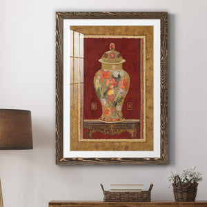 Romantic Urn II - Barnwood Framed Art Print