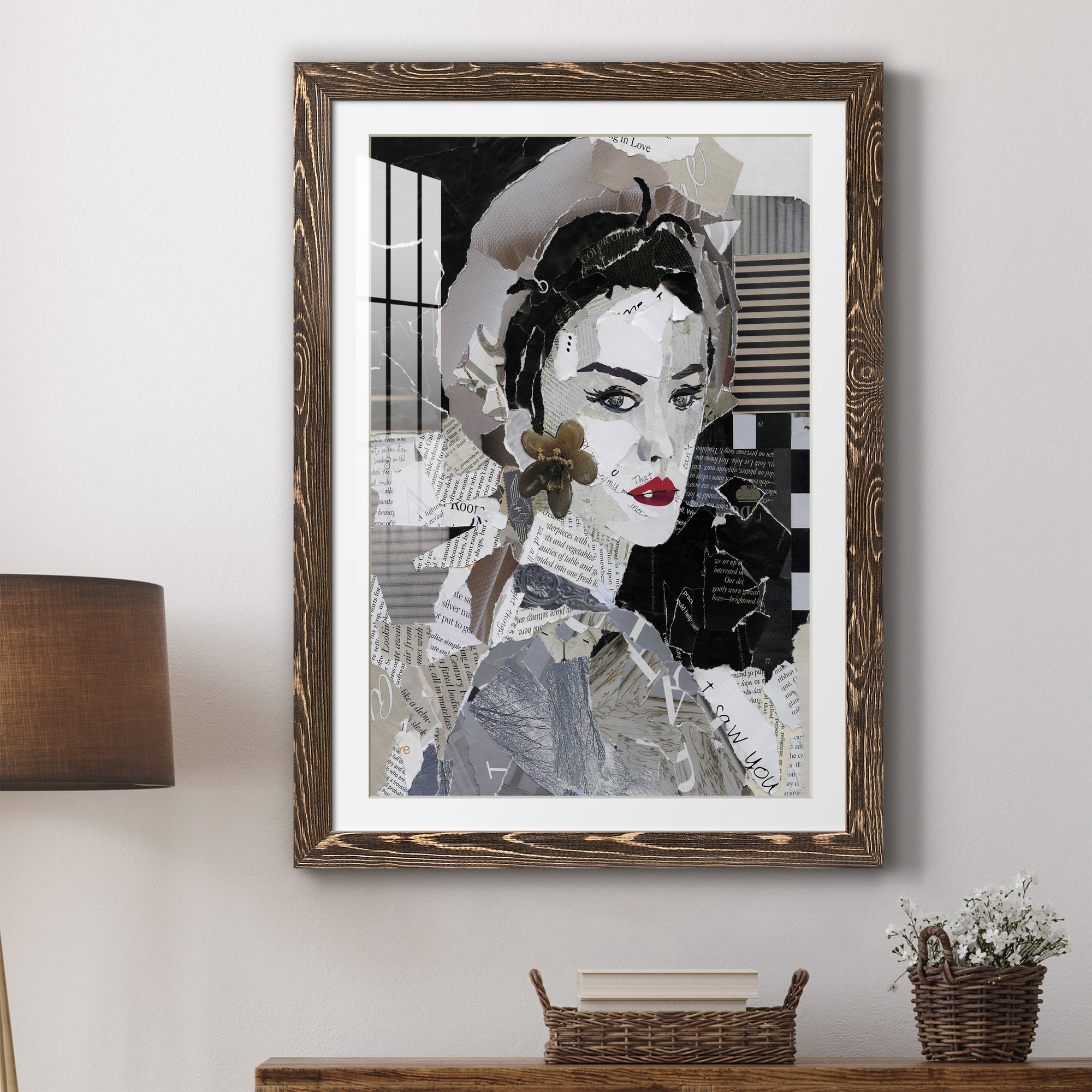 Runway Pause - Barnwood Framed Art Print