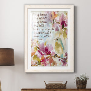 He Watches Me - Barnwood Framed Art Print