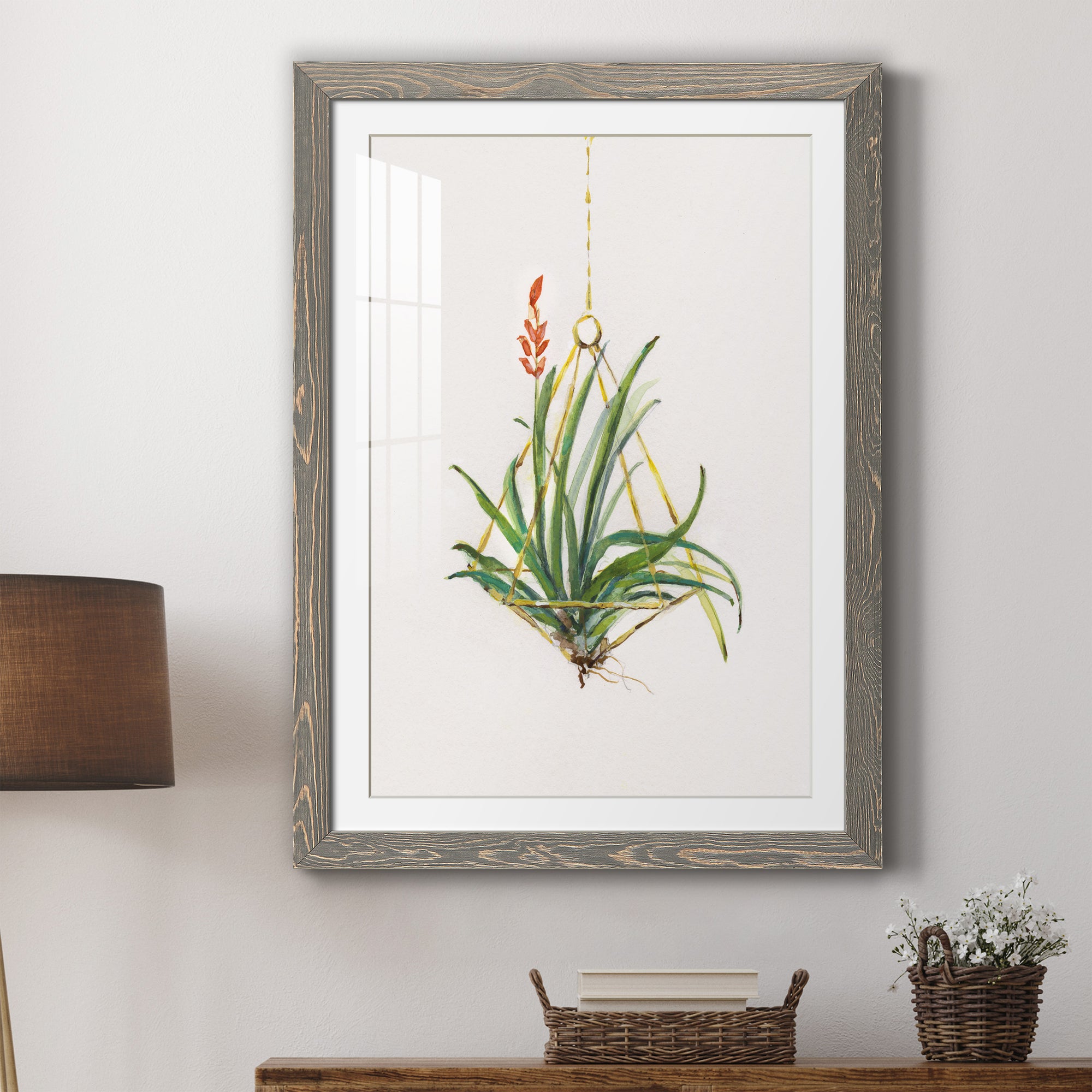 Gardenaire I - Barnwood Framed Art Print