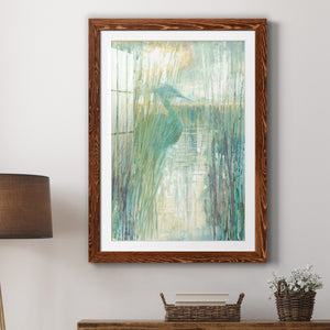 Morning Egret I - Premium Framed Print - Distressed Barnwood Frame - Ready to Hang