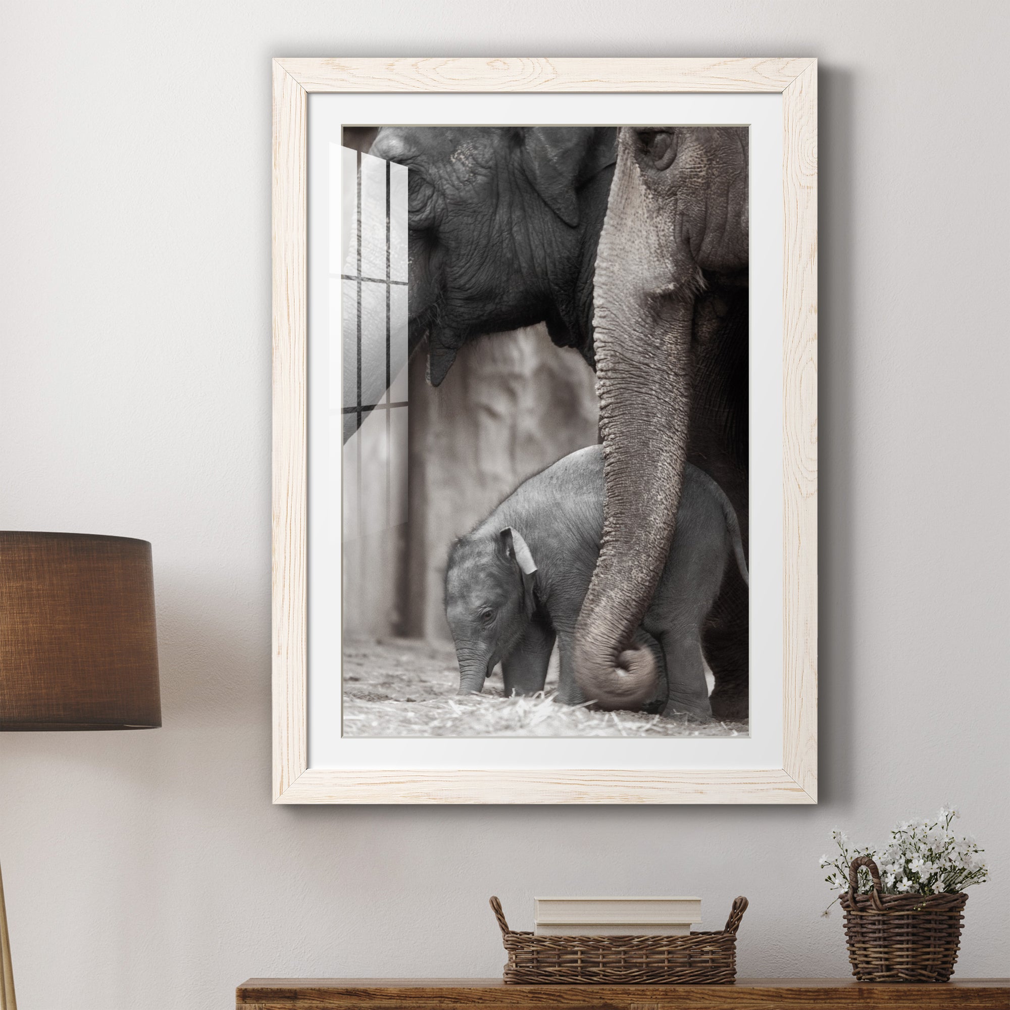 Family Moment - Barnwood Framed Art Print