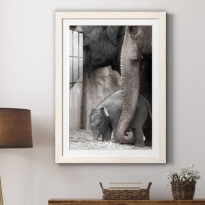 Family Moment - Barnwood Framed Art Print