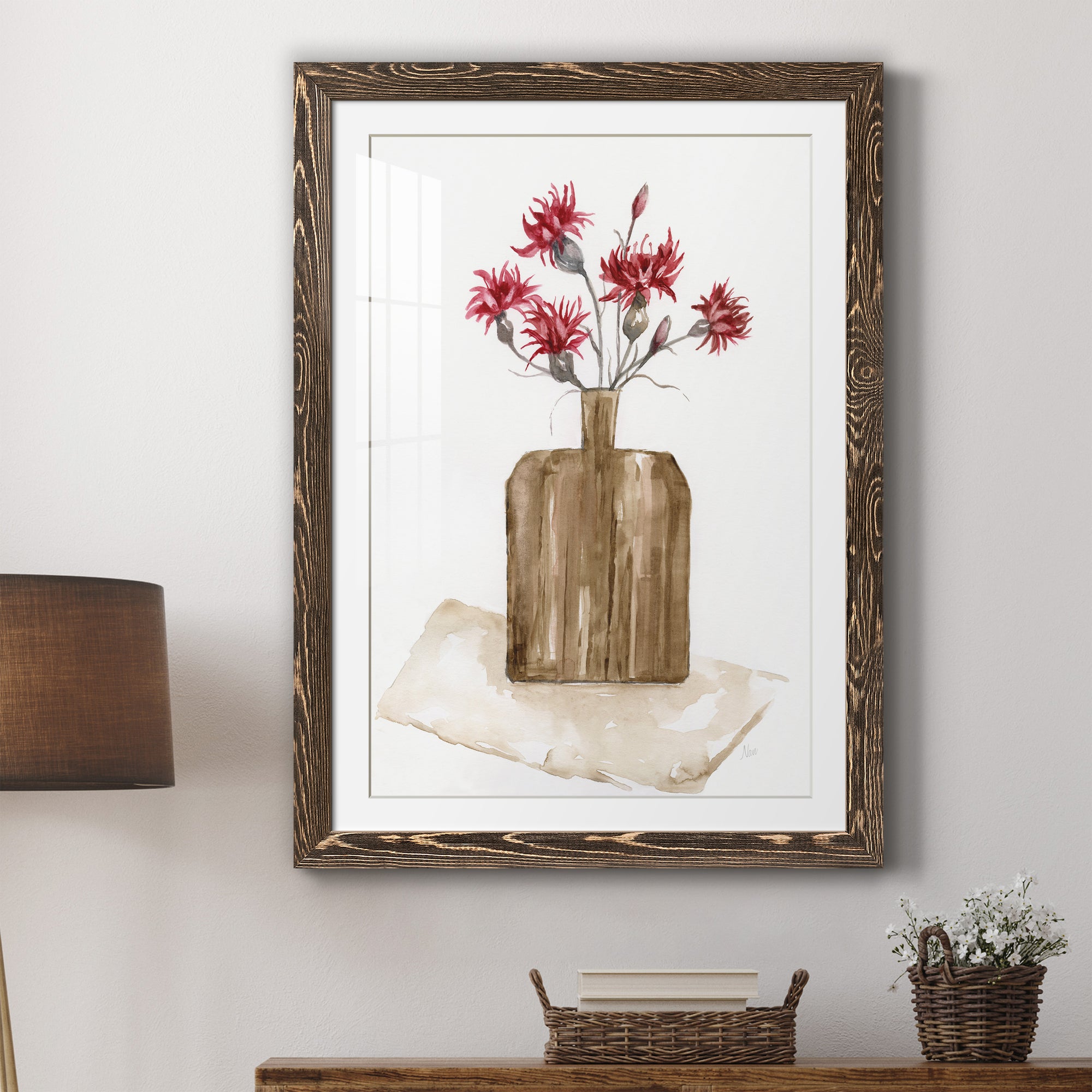 Simply Country I - Barnwood Framed Art Print