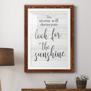 Look for the Sunshine - Premium Framed Print - Distressed Barnwood Frame - Ready to Hang