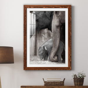Family Moment - Barnwood Framed Art Print