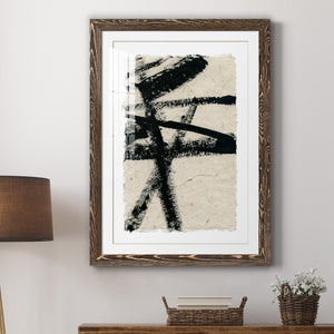 Lines Crossed III - Premium Framed Print - Distressed Barnwood Frame - Ready to Hang