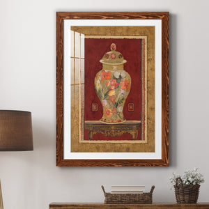 Romantic Urn II - Barnwood Framed Art Print