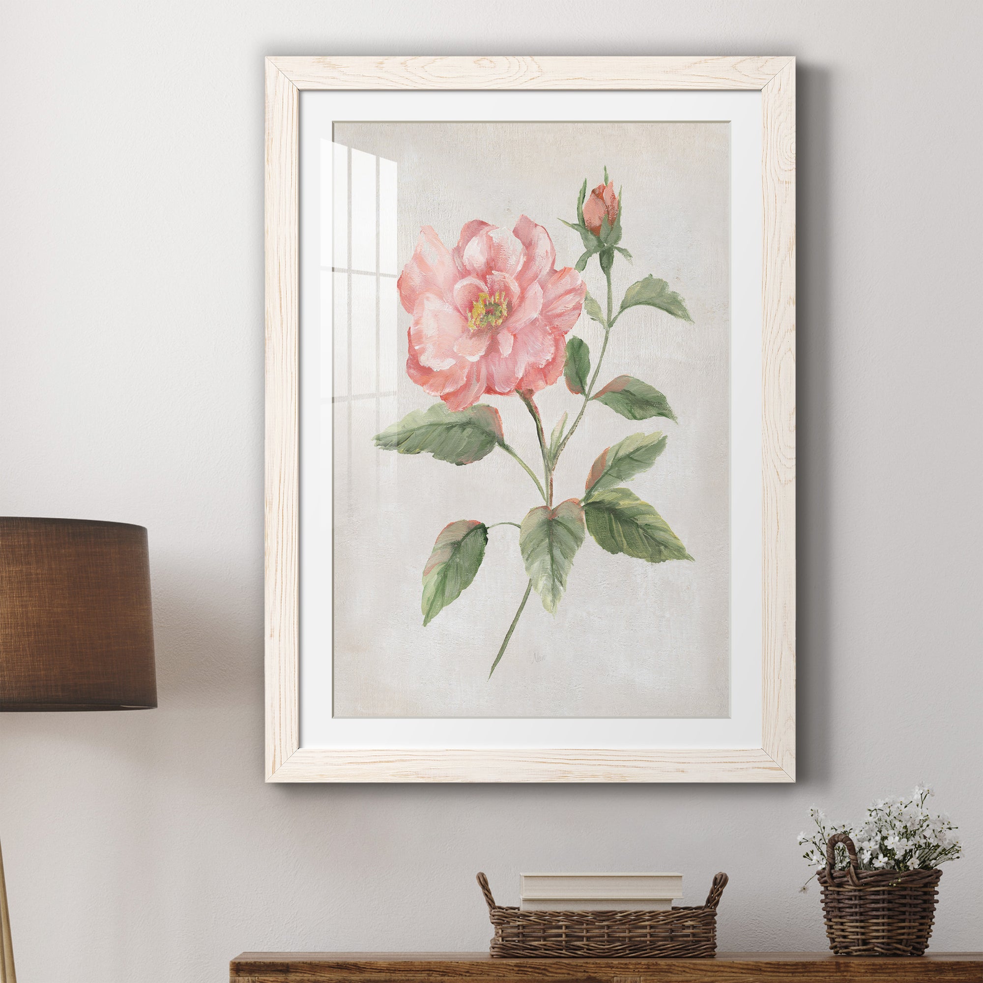 Grandiflora II - Barnwood Framed Art Print