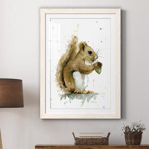 Harvest Squirrel - Premium Framed Print - Distressed Barnwood Frame - Ready to Hang