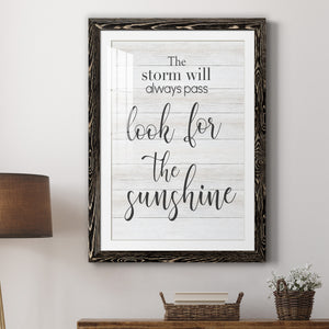 Look for the Sunshine - Premium Framed Print - Distressed Barnwood Frame - Ready to Hang