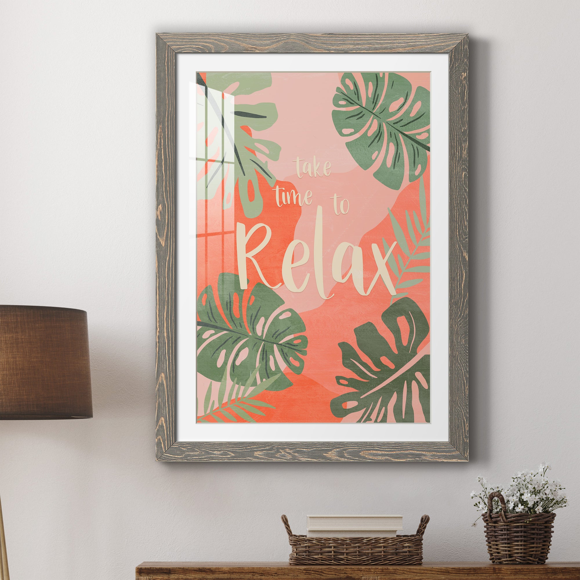 Take Time - Premium Framed Print - Distressed Barnwood Frame - Ready to Hang