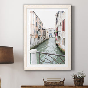 Venice Canal I - Premium Framed Print - Distressed Barnwood Frame - Ready to Hang