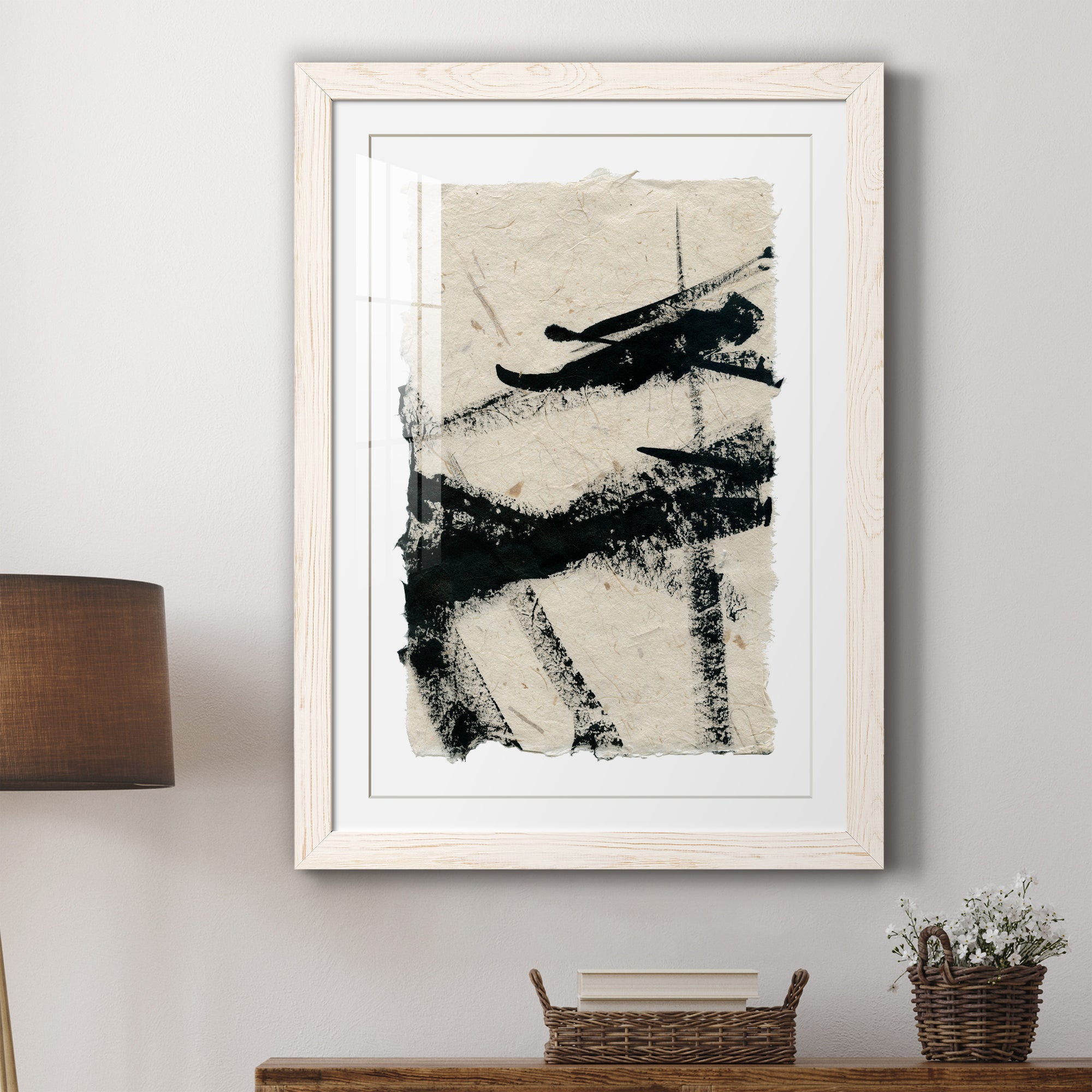 Lines Crossed II - Premium Framed Print - Distressed Barnwood Frame - Ready to Hang