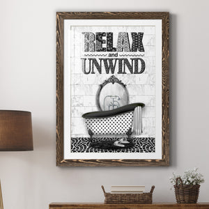 Relax and Unwind - Barnwood Framed Art Print