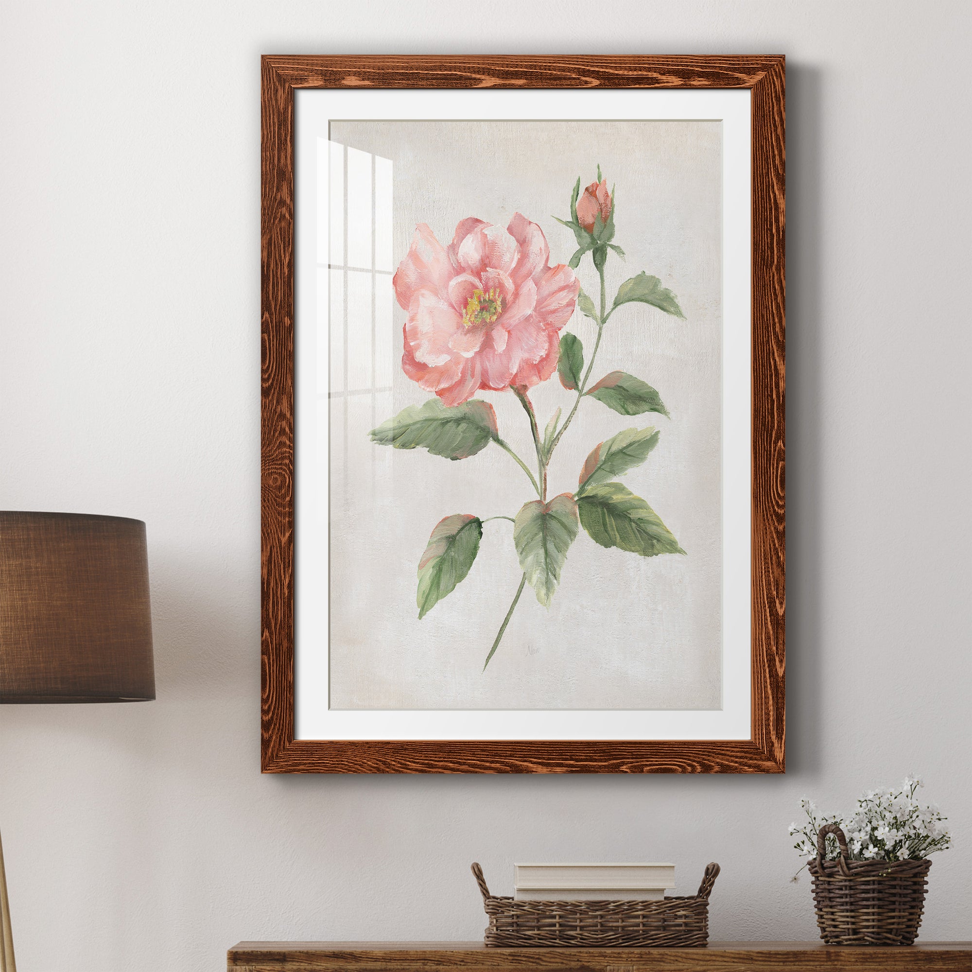 Grandiflora II - Barnwood Framed Art Print